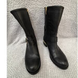 Vince Camuto Women's Black Leather Boots Size 7.5 #67253